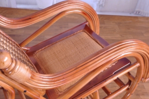 Sedia a dondolo reclinabile in legno massello semplice casa moderna dormire pieghevole per il tempo libero balcone per il - Product Image 4