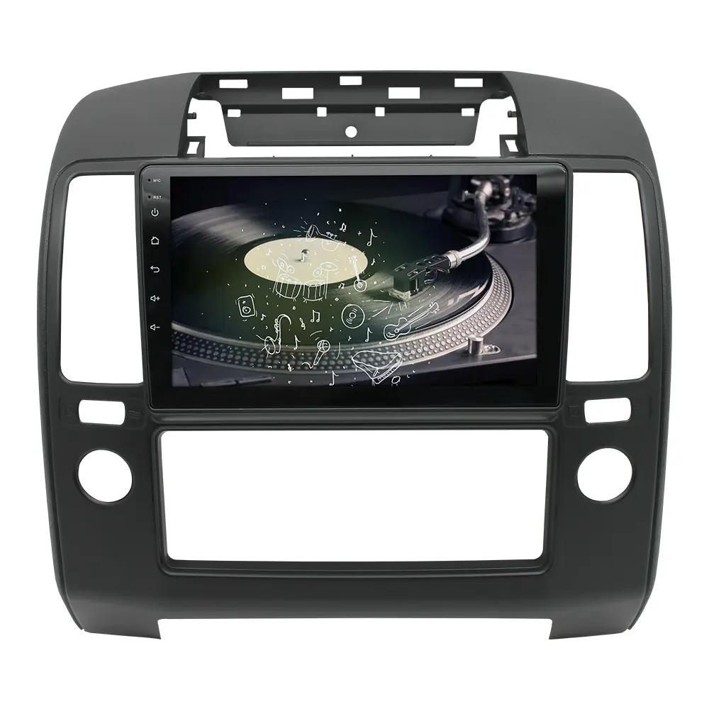 2Din 9 "Radio Audio Mobil Android untuk Nissan NAVARA 2006-2012 CarPlay 4G Wifi AutoRadio Stereo DVD GPS Pemutar Multimedia