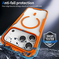 Coque de téléphone antichoc transparente tendance 2026, compatible avec la recharge sans fil, en TPU+PC, pour iPhone 17 Pro Max