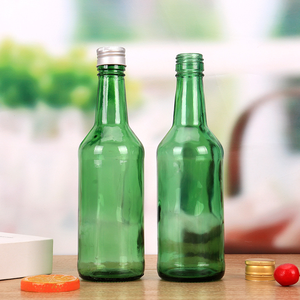 Botella de Soju de 360 ml del Fabricante, Precio de Fábrica Más <span class=keywords><strong>Barato</strong></span>, Botella de Vidrio para Soju de Calidad al por Mayor, Botella de Soju Coreana Verde - Product Image 2