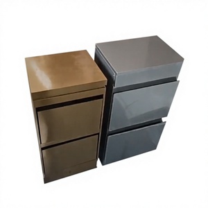 Minimalist Metal Salon <b>Trolley</b> Storage Cabinet with Two Drawers for Haircut <b>Tools</b> and Equipment - Product Image 1