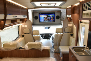 Camping-car économique autopropulsé C50 <span class=keywords><strong>avec</strong></span> cabine supérieure, moteur diesel 3.0L, boîte automatique 8 vitesses, lit vertical arrière, 6 places, caravane de voyage - Product Image 5