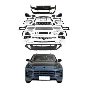 Pour Porsche Cayenne 2007-2010 957 2024-2024 9Y0.2 Style Turbo GT Spoiler avant et arrière en twill brillant Facelift - Nouveau produit en plastique - Product Image 1