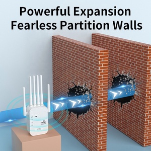 Répéteur Wi-Fi 2,4 GHz 300 Mbps avec 4 antennes, portée étendue de 2 km, couverture de 80-120 m², certifié CE/FCC - Product Image 2