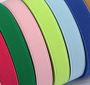 Fabriek Geprijsde Aangepaste Kleuren Verschillende Witte Zwarte Dubbele Bias Binding Elastische Band Tape Voor Buik Tailleband Riem - Product Image 3