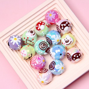 Miaobei <span class=keywords><strong>perles</strong></span> lourdes peintes à la main en <span class=keywords><strong>gros</strong></span> lâche bricolage accessoire bracelet matériel téléphone portable chaîne voiture suspendu a - Product Image 2