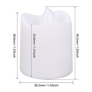 <strong>Small</strong> LED Electric <strong>Candles</strong> Warm White Battery Operated Flameless Tealight <strong>Candles</strong> for Wedding Table Festival Christmas - Product Image 4