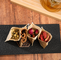 100 Stuks 5*7cm Wegwerp Thee-infuserzakjes met trekkoord, natuurlijke papieren filterzakjes voor losse thee, kruiden & kruidenthee