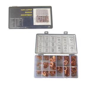 Juego de Juntas de Cobre Smooth Sailing, 150 Piezas, Anillos de Sellado para Cárter de Aceite Automotriz, Juntas Planas para Sistema de Motor - Product Image 3