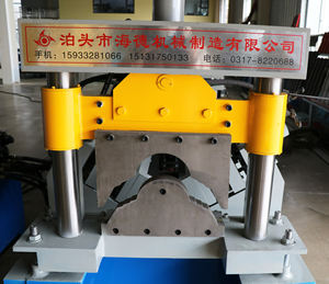 HAIDE 금속 지붕 타일 리지 캡 색상 코팅 타일 롤 이전 성형 프레스 만들기 기계 - Product Image 3