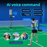 Lanceur de volants de badminton intelligent SPOAS B7Pro, dispositif d'entraînement complet pour smash et service, lot de 6