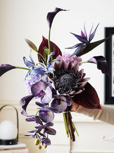 Adornos Florales de Lujo para Mesa, Ramo de Novia Artificial, Flores de <span class=keywords><strong>Seda</strong></span> para Decoración de Mesa de Boda, Decoración de Vestíbulo de Hotel - Product Image 5