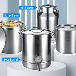 Nồi inox 20L dày 0.8MM, chất lượng thực phẩm, chuyên dụng nhà hàng, thương mại, chuyên nghiệp, chống dính 30CM, kiểu Mỹ - Product Image 5