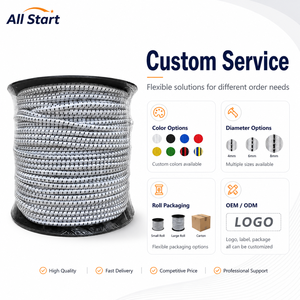 Corde Élastique de Qualité Supérieure 5mm, Cordon Élastique de Fabrication Industrielle 3/16*150Ft, Polyester Robuste à 260% d'Élongation - Product Image 4
