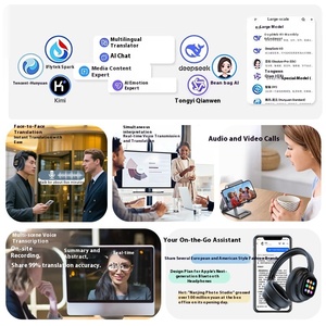 Hyundai hiện đại x1pro không dây cho tai nghe <span class=keywords><strong>bluetooth</strong></span> không trong tai phổ điện giảm tiếng ồn thể thao Tai nghe LED Pin - Product Image 3