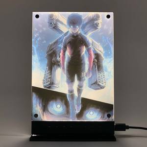Led rétro-éclairé poster <span class=keywords><strong>bleu</strong></span> serrure Anime veilleuse pour cadeau d'anniversaire <span class=keywords><strong>chambre</strong></span> veilleuse salle de jeux déco lampes de table signe Yoichi Isagi - Product Image 1