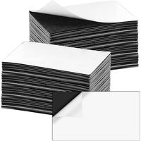 Cartes de visite magnétiques autocollantes personnalisables pour réfrigérateur et objets métalliques 2x3,5 pouces