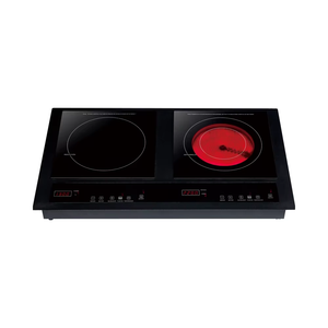 Table de cuisson à induction infrarouge combinée 2200W+1300W en verre céramique pour appareils de cuisine domestiques - Product Image 1