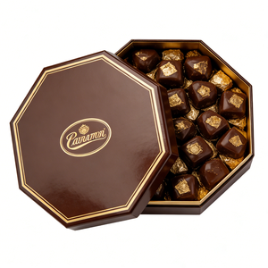 Luxury Octagonal Party <strong>Chocolate</strong> Gift Box with Gold Foil Logo - Premium Rigid Cardboard <strong>Packaging</strong> for Assorted <strong>Chocolates</strong> - Product Image 3