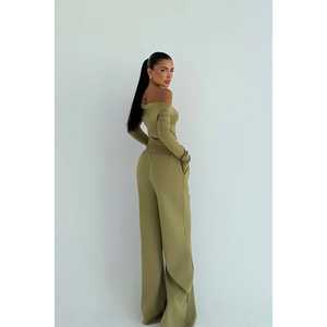 Ensemble de survêtement en nylon respirant et coupe-vent kaki Chrysler, design personnalisé, streetwear à capuche pour jogging décontracté, utilisation en salle de sport, hiver, couleur unie - Product Image 1