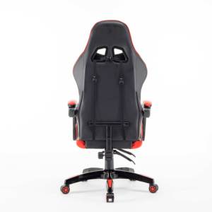Silla de Escritorio Ergonómica de Cuero PVC con Respaldo Alto, Ajustable y Giratoria, para Juegos de PC, Muy Cómoda - Product Image 3