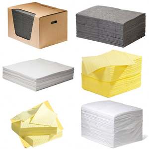 Tikar penyerap minyak bedah hanya mengambang kualitas tinggi Universal tumpahan hitam kimia putih dengan lesung dan bantalan berlubang - Product Image 1