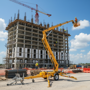 T-159 RST 24M Towable Cherry picker พ่วงหลังรถพ่วงเชอร์รี่ picker บูมแมงมุมยกแพลตฟอร์มการทำงาน - Product Image 1