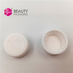 24mm White black Rib Side Pictorial Top Child-Resistant Lid (CRC) pp plastic push down safety lids