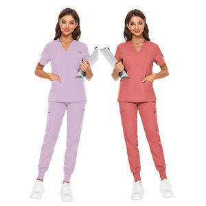 Pantalon de travail ajusté et respirant en coton/polyester/spandex pour femmes grandes tailles - Tenues médicales d'infirmières pour hôpital - OEM - Product Image 2