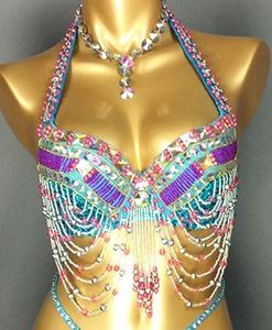 Nuovi Costumi da Danza del Ventre per Donna, Top con Perline e Paillettes per Danza del Ventre - Product Image 2
