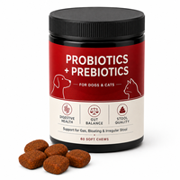 Friandises à mâcher pour chiens et chats à stomac sensible, probiotiques pour la santé digestive, fabricant de marques privées