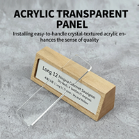 Papan Display Harga Meja Dekorasi Rumah Ramah Lingkungan dari Kayu Solid Berkualitas Tinggi, Stand Retail Mini