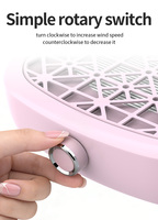 Colector de Polvo para Uñas con Fuerte Succión, Deflector Magnético, Filtro Lavable, Tamaño Compacto para Salón de Uñas y Servicio Móvil