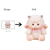 2025 personnalisé nouvelle peluche chèvre mignon réaliste Simulation Animal poupée OEM ours accessoire maille doublure PP coton rempli lavé Technique