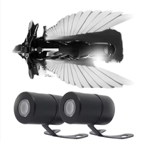 Système d'éclairage universel pour moto TCYATO en aluminium, projecteur d'ailes d'ange, lumière de bienvenue, ambiance lumineuse