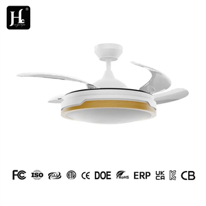 Ventilateur de plafond BLDC avec lampe LED dimmable, 3 pales, ventilateur de plafond moderne avec lumière et télécommande - Product Image 4