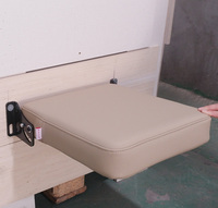 Siège mural pliable à rebond automatique en cuir, gain de place, pour les couloirs des hôpitaux et les arrêts de bus - AutoLiuma L010