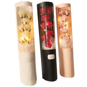 Confezione Regalo per San Valentino e Festa della Mamma, Bouquet di Sapone, Scatola Regalo con Fiori Artificiali Mozzafiato - Product Image 1