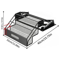 Étagère de présentation extensible à 3 niveaux, étagère à épices coulissante pour armoire supérieure de cuisine ou garde-manger