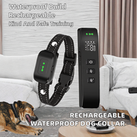 SmartPet Neues Trainingshalsband für Hunde Wiederaufladbar Wasserdicht Humanes Anti-Bell-Halsband mit Ton und Vibration aus PC-Material