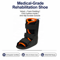 Chaussures en gros avec support OEM, modèle TP Air Ankle Walker unisexe, fermeture auto-agrippante, respirantes, rigides, orthopédiques, certifiées CE