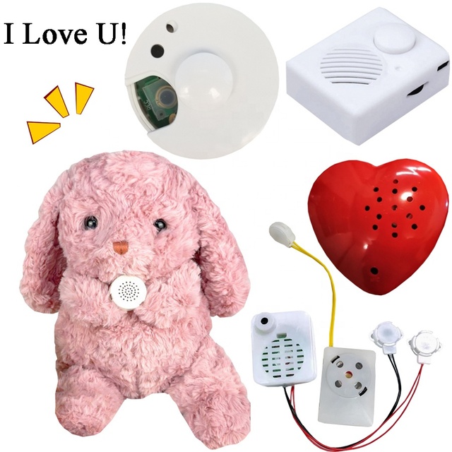 Wholesale Plush Toys Voice Recorder Box Message Repeating Module Chip for Stuffed Plushie Animal Dolls Speaking Accessories