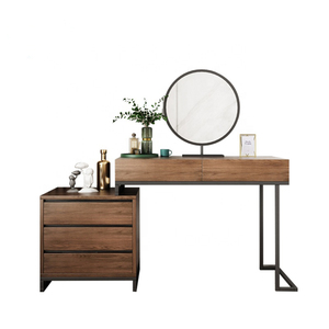 Tocador Simple de madera con espejo para dormitorio y apartamento, <span class=keywords><strong>mueble</strong></span> de almacenamiento, venta al por mayor - Product Image 6