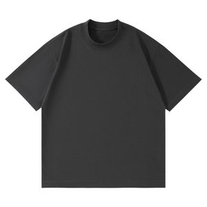 เสื้อยืดสั่งทำ สีพื้น ผ้าฝ้าย 250 กรัม คอกลม แขนสั้น สำหรับกิจกรรมสันทนาการ สีเทา - Product Image 4