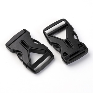 หัวเข็มขัดปรับได้ เส้นผ่านศูนย์กลางภายใน 25 มม. พลาสติก ชนิดห่วงรูปตัว D อุปกรณ์เสริมสายรัดกระเป๋า สีดำล้วน ทนทานต่อการสึกหรอ สปริง 2023 - Product Image 1