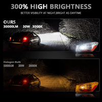 Nouveaux phares LED de voiture BRAD A80 Pro haute puissance 60W, ampoules projecteur mini-lentille H1 H4 H7 H11 9005 9006 20000lm 6000K Blanc