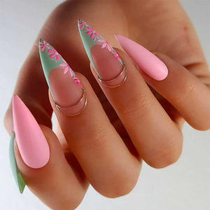 <span class=keywords><strong>Prix</strong></span> de gros pour faux ongles, <span class=keywords><strong>prix</strong></span> de vente de faux ongles, fournisseur de faux ongles en acrylique faits à la main, pointes de faux ongles français violets - Product Image 3