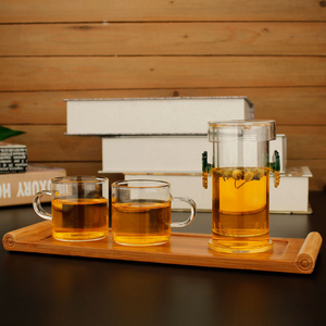 Théière en verre avec <span class=keywords><strong>infuseur</strong></span> intégré, épaisse et résistante à la chaleur, pour thé Gongfu - Product Image 4