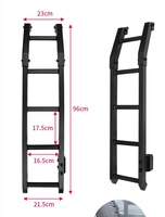 JOP4X4 3/5 portes 19-24 accessoires extérieurs galerie de toit échelle arrière hayon échelle pour Suzuki 4th Gen Jimny Sierra JB64 JB74 JC74