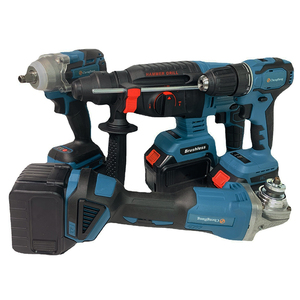 Ensemble d'outils multifonctionnels à batterie au lithium <span class=keywords><strong>4</strong></span> <span class=keywords><strong>en</strong></span> <span class=keywords><strong>1</strong></span> comprenant une meuleuse d'angle, une perceuse électrique à percussion-OEM - Product Image 3
